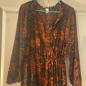 Boho H&M fall floral dress